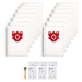 14 Pack FJM Hoover Bags Compatible with Miele Fjm Hoover Bags, Replaces for Miele bags, for Classic C1, Complete C3, S2, S5, S8, S400, S600, S2, S5, S8 Series 9917710 10123220