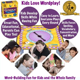 Wordplay for Kids, A Fun and Educational Board Game That Engages The Word Building and Vocabulary Skills of The Entire Family. Ages 6-12, with Special Rules for Group Play.