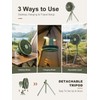 Camping Fan, 10000mAh Rechargeable Tent Fan with Remote Control