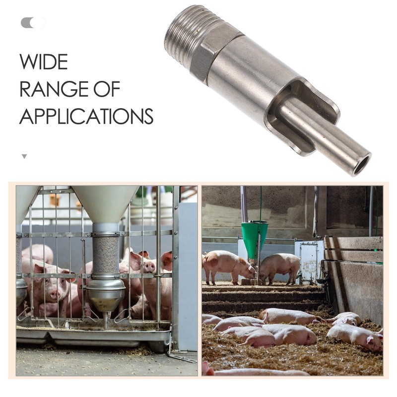 HEALEEP Stainless Steel Splashproof Pig Water Nozzle Small High Flow