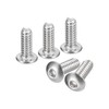 TOP-VIGOR 50Pcs #6-32 x 3/8 Inch Hex Button Head Socket