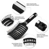 Youery 2 x organic hair brush without pulling, professional detangling