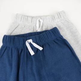 HonestBaby Multipack Honest Pants Joggers Pull on 100% Organic Cotton for Infant Baby and Toddler, Boys, Girls, Unisex, Navy, 5T