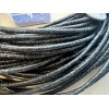 3 Strands 36” African Jet Vinyl Heishi Beads 3mm X
