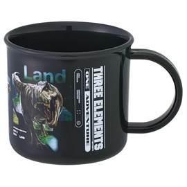 Skater KE4A-A Jurassic World Reverse Bento Plastic Cup, 6.8 fl oz (200 ml), For Kids, Dishwasher Safe, Made in Japan