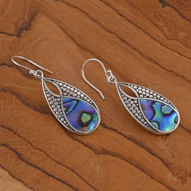Drop Earrings for Women Dangle - Unique Boho Beach Earrings in 925 Sterling Silver - Costume Vintage Jewelry Birthday Gifts