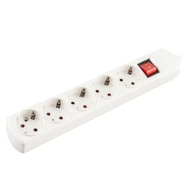 White 5 Way Wireless Power Strip Ideal for Home or Office Use Combines Elegant Design and Functionality to Ensure Safety and Efficiency in Your Electrical Connections