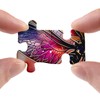 Dragonfly Moon Puzzle for Adults 1000 Pieces, Colorful Lotus Jigsaw