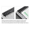 RAYSON 55 Sheets 21 Rings 10mm Coloured Plastic Binding Combs