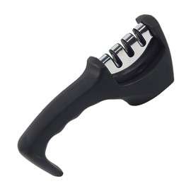 Messerschärfer, 3-Stufen Profi Manuelle Messerschaerfer Für Entgraten, Formen, Grobschliff, Schärfen, Honen Und Polieren, Schleifstein