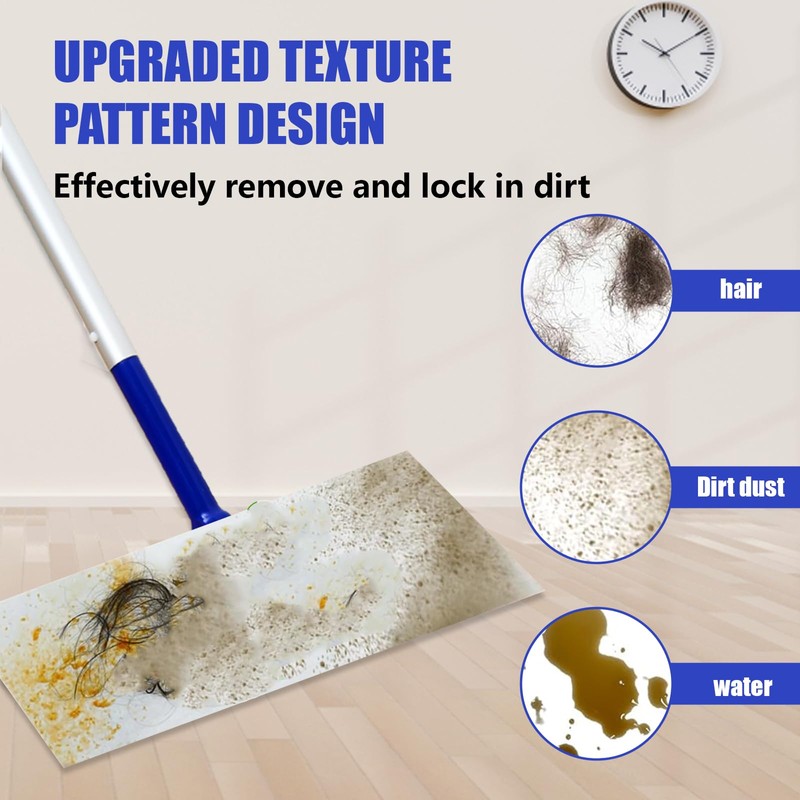 60 PCS Flash Speed Mop Refill Wipes, Dusting and Cleaning