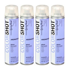 COLORSHOT Gloss Spray Paint Aromatherapy (Lavendor) 10 oz. 4 Pack