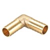 sourcing map 19mm Barb Brass Hose Fitting 90 Degree Elbow