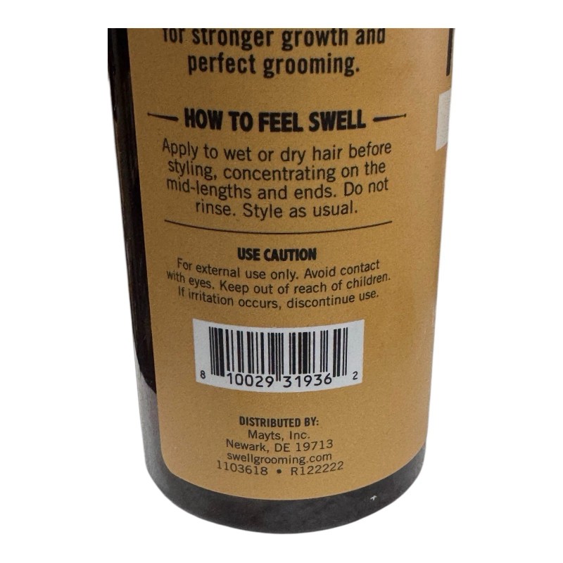 Swell Grooming Hair Thickening Mist DISCONTINUED 8oz Castor & Biotin