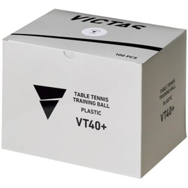 Victas 015700 VT40+ Table Tennis Training Balls, Pack of 100 Balls