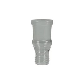 neoLab Borosilicate glass thread adapter, GL 18, sleeve NS 29, transparent