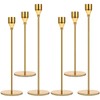 Anndason Set of 6 Gold Candlestick Holders Gold Candle Holder