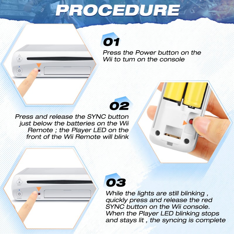 2 Pack FISUPER Remote Controller with Motion Plus for Wii/WII