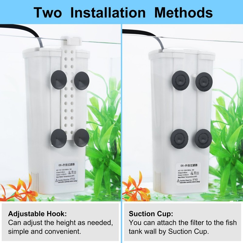 DaToo Aquarium Power Filter in-Tank Ultra Silent Small Fish Tank