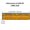 Littversions 8 Pack 4.125"x 1" CA Outdoor Rated Laminated Labels