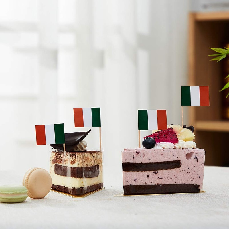 Ireland Flag Irish Small Toothpick Mini Stick Flags Decorations (100