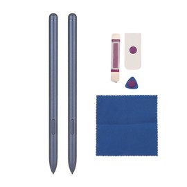 2Pcs Stylus for Tab S7 Magnetic 4096 Pressure Level Menu Function Precise Control Durable Smart Pen with Accessories Blue