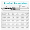 SYDARSYN Square Hole Drill Bits for Wood, Woodworking Mortising Chisel
