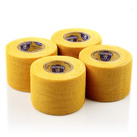 Howies Hockey Tape - Pro and Stretch Grip Hockey Tape (4 Pack) Coband Cohesive Wrap… (Yellow Pro)