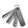 Folding Beard Comb,Small Mustache Comb for Men - Anti-Static Hairbrush