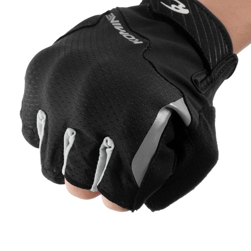 Komine GK-2603 Protective 3 Fingerless Mesh Gloves for Motorcycles Light
