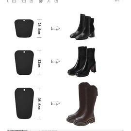 Hungpure 10 Pack (5 Pairs) Boot Shapers Reusable Plastic Thigh Boot Trees Support Shaping Shoe Trees Insert Pads Holder (14 inch)