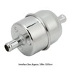 Fuel Filter, 3/8" High Flow Fuel Filter Inline Hose 9746