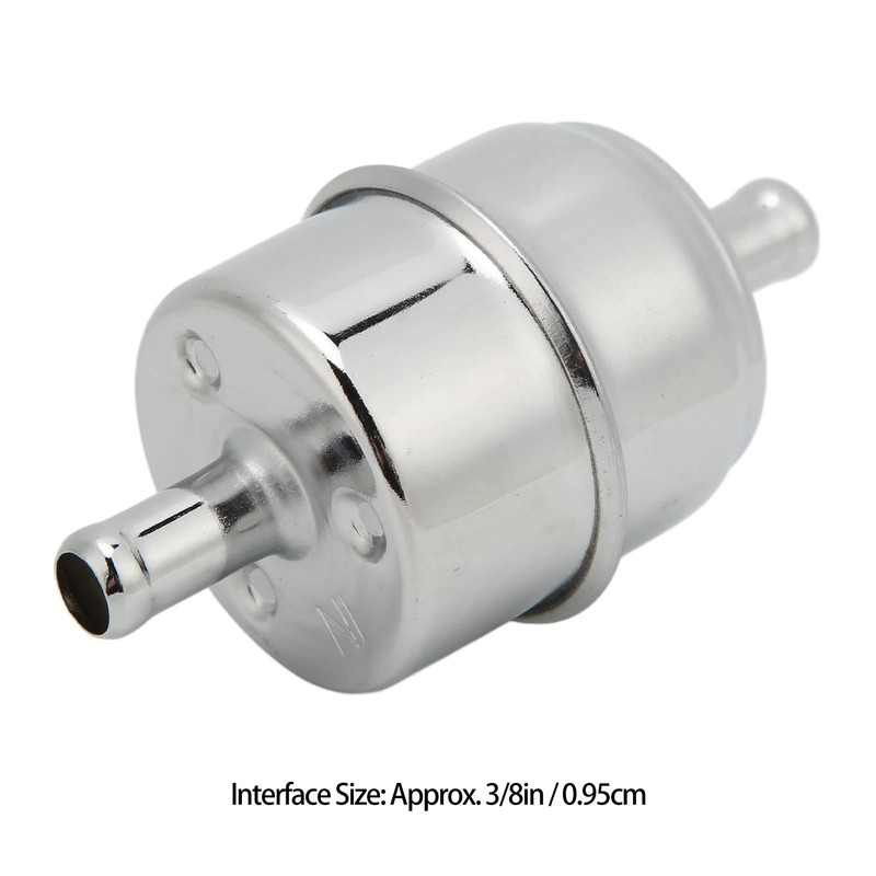 Fuel Filter, 3/8" High Flow Fuel Filter Inline Hose 9746