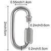 ZOENHOU 20 Pack M5 3/16 Inch Quick Link, 648 Lbs