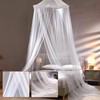 Thboxes Mosquito Net for Bed, White Bed Canopy Large Dome