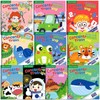 LEADSTAR 10 Stück Stickerbüch Kinder,Spielzeug Sticker Lernspielzeug Geschenke,Aufkleber für Kinder,