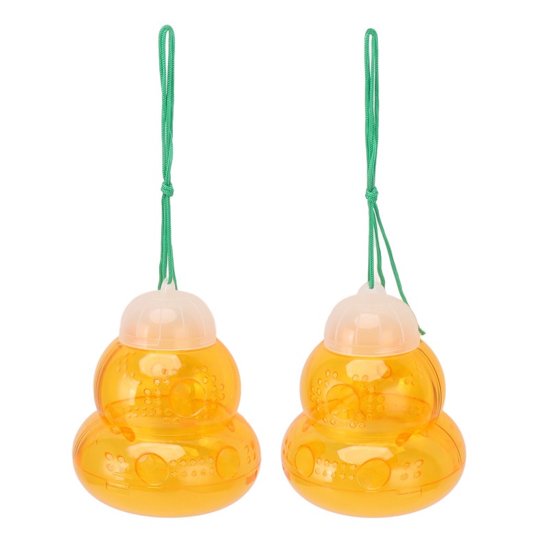 Bee Traps Waterproof Plastic Wasp Catcher 6 Entrances Yellow Jacket