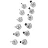 12Pcs Universal Hot Air Gun Nozzle Stainless Steel Standard Size