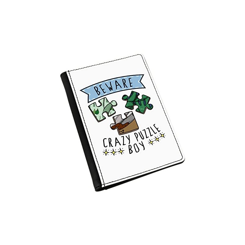 Beware Crazy Puzzle Boy Reisepasshülle