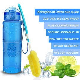 Zorri Sports Water Bottle BPA-Free Tritan School Sports Bottle
