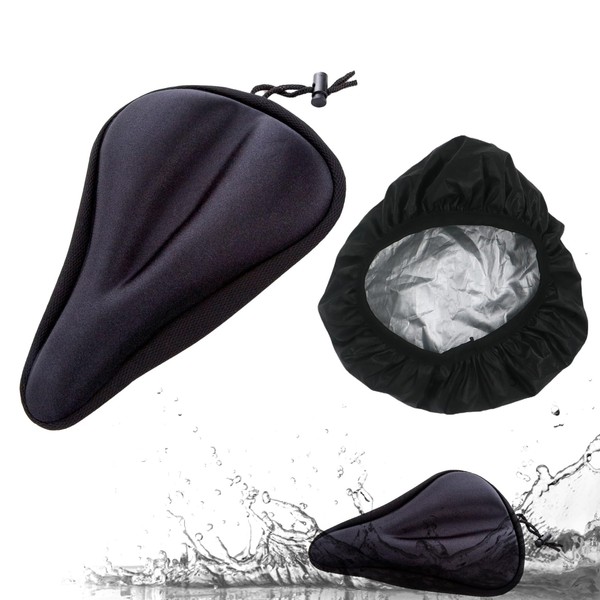 Gel Seat Cover for Bike, Bike Seat Cushion with Waterproof