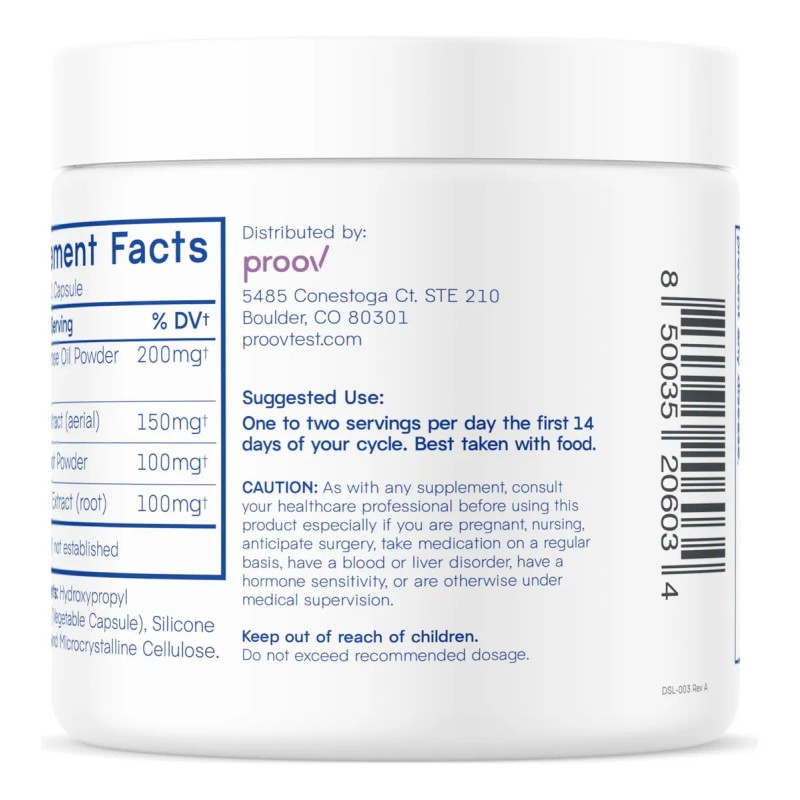 Proov Boost Suplemento Hormonal Para Mujeres 30 Cápsulas