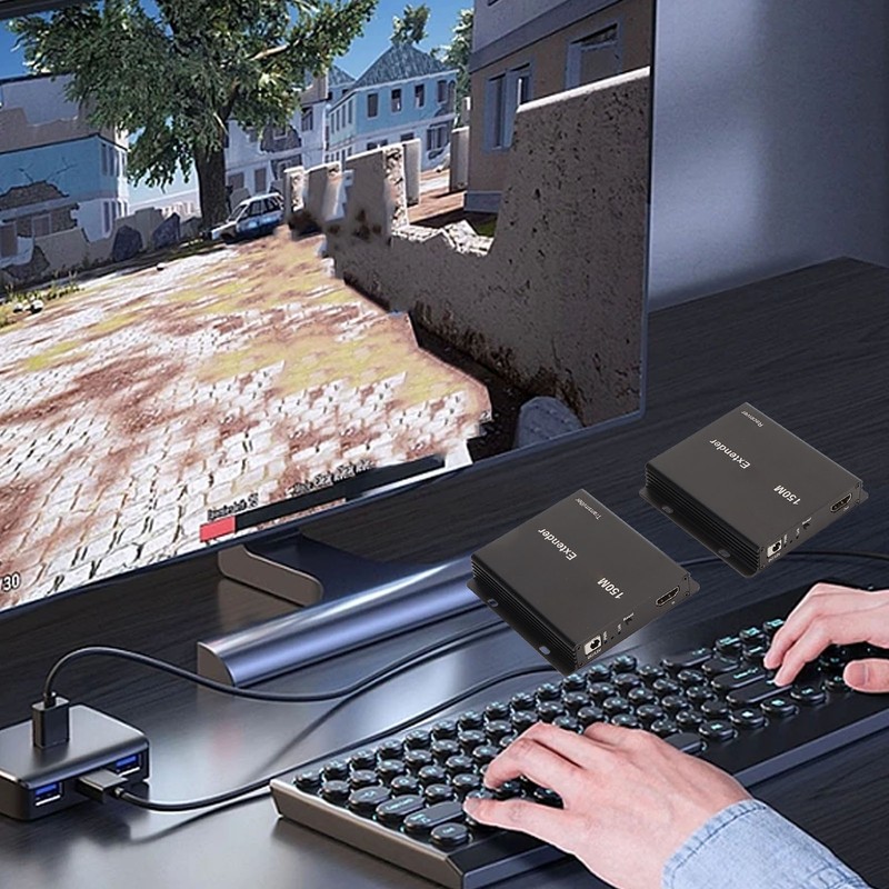 150M HD Multimedia Interface Extender 1080P 60Hz 148.5MHZ 1Gbps Support
