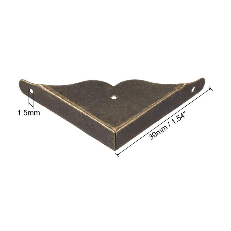 sourcing map Desk Corner Protector Table Edge Protector Cover Metal