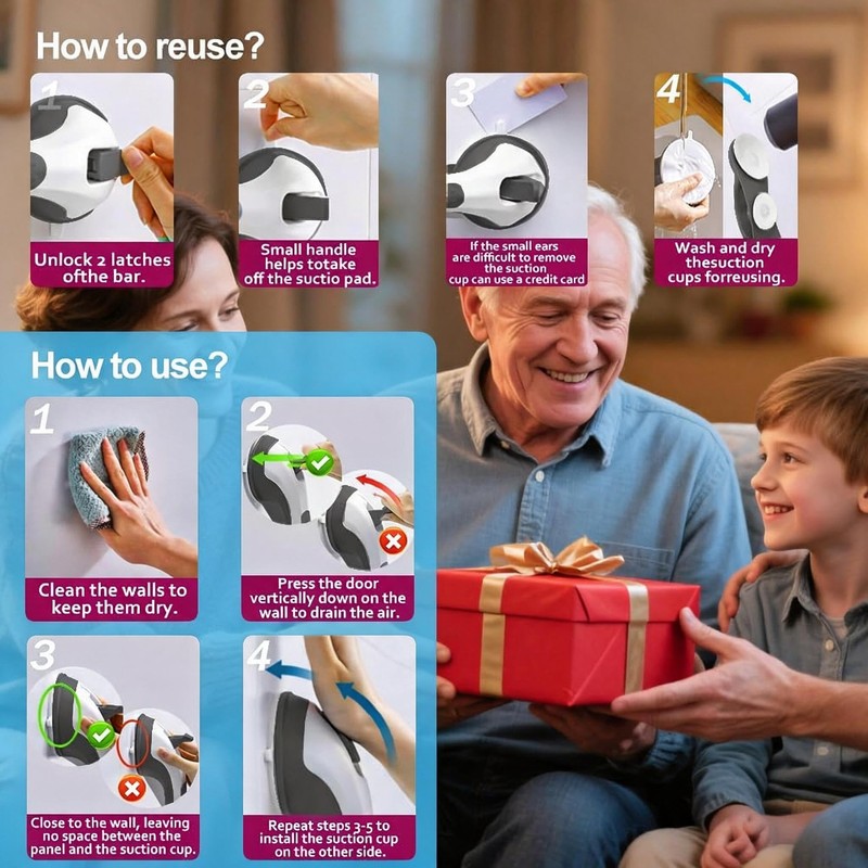 Grab Bars for Shower Seniors Elderly Heavy Duty Safety Grip