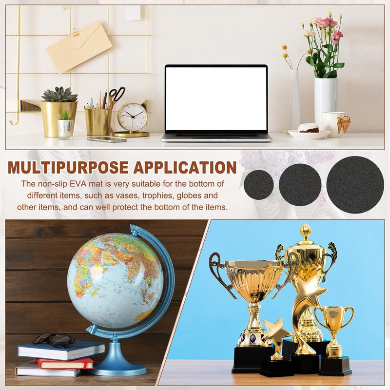 PATIKIL 6.7 Inch Diameter Lamp Base Felt 5Pack 2mm Thick