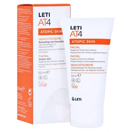 LETI AT4 Face Cream - Facial Care with Repair Effect for Dry or Neurodermatitis Prone Skin, 50 ml Cream