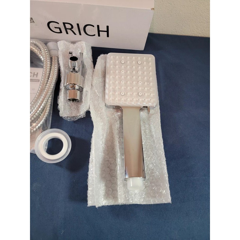 GRICH Venus Handheld Chrome Square Shower Head - NEW