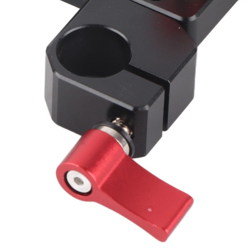 Long Lens Support Height Adjustable 15mm Rod Hole Aluminum Alloy
