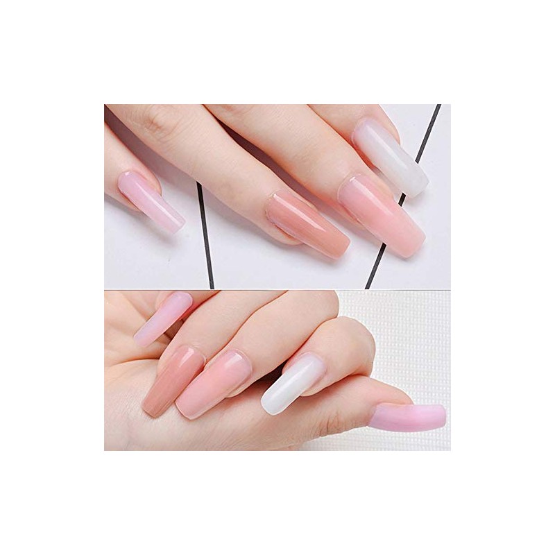 Yokilly - Formularios de uñas para uñas acrílicas: 500 unidades